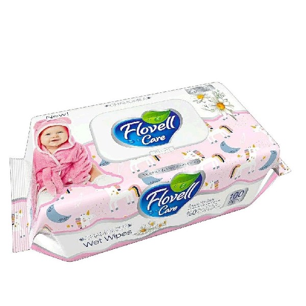 Салфетки влажные flovell classic 100 штук