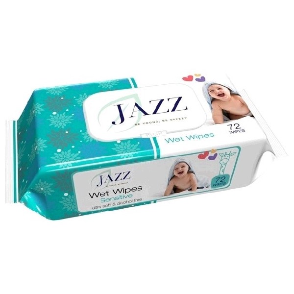 Салфетки влажные jazz 72 штук