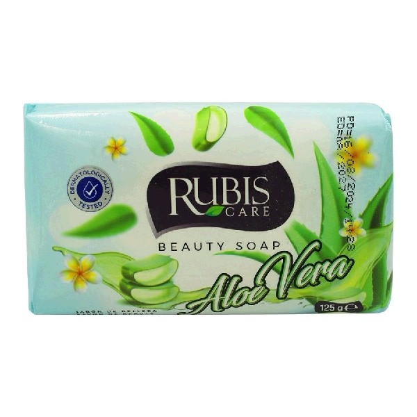 Rubis beauty мыло aloevera-алоевера 125г.12б (72ш)