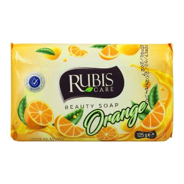 Rubis beauty мыло orange-с.а.апельсина 125г.12б(72