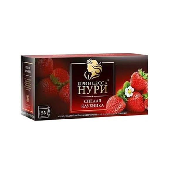 Нури спелая клубника чай пакетированный 1.5*25*18