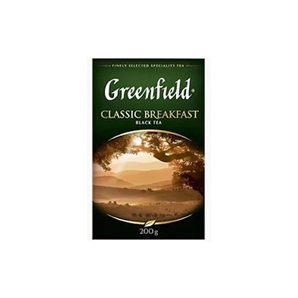 Greenfield classic breakfast черный чай н 200гр*10
