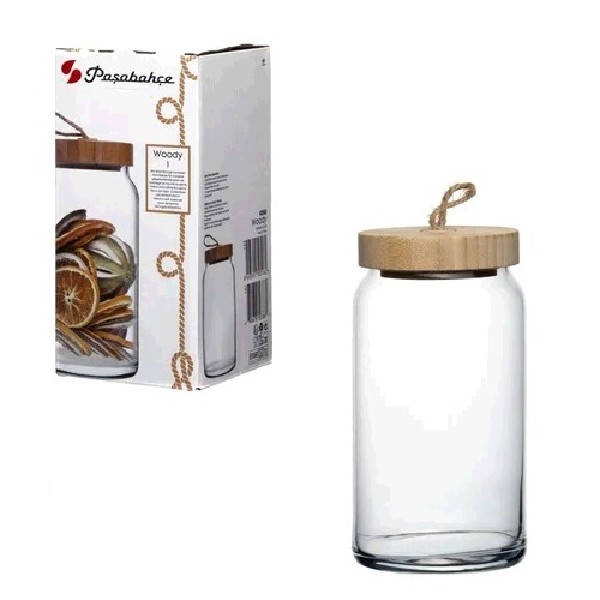 Woody банка с бамбук.крышкой 1130 сс 1*6