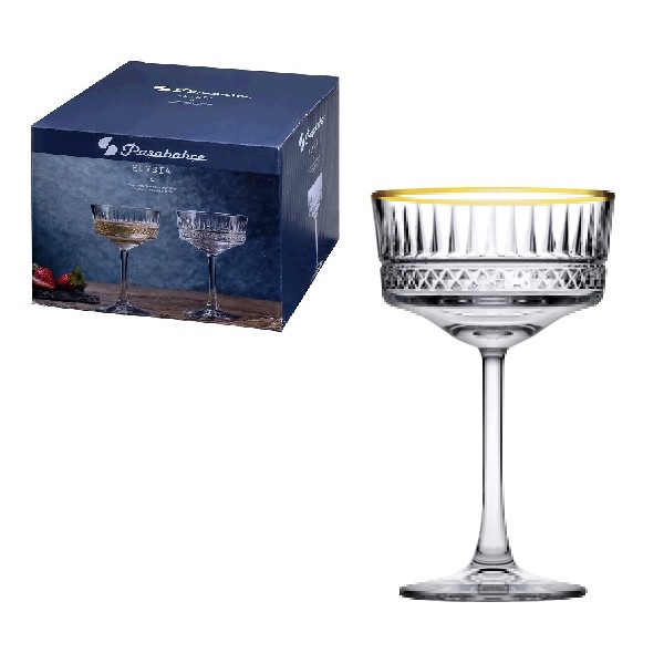 Elysia бокал для шампанского 260 сс (4) 1*6 gold