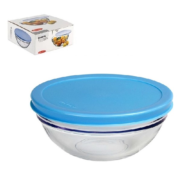 Chef-s-№5 салатница с голубой крышкой 101 мм 1*4