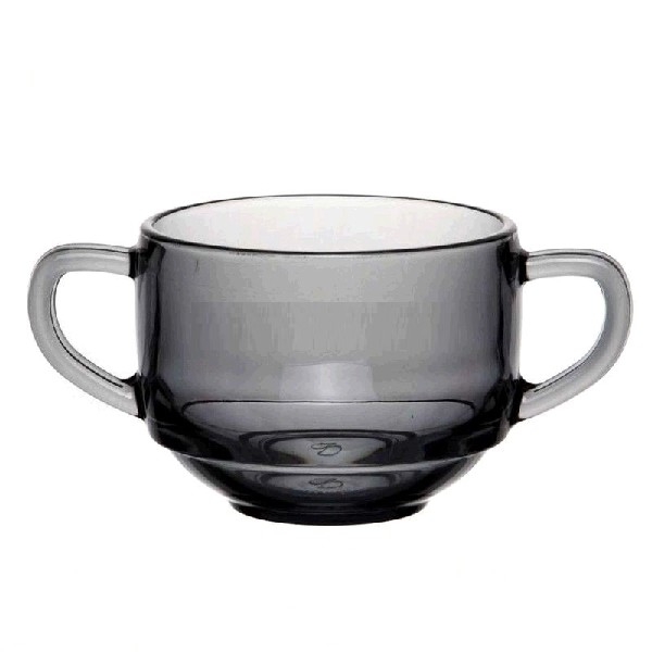 Chef кружка для супа серый 480 сс с ручками 1*6