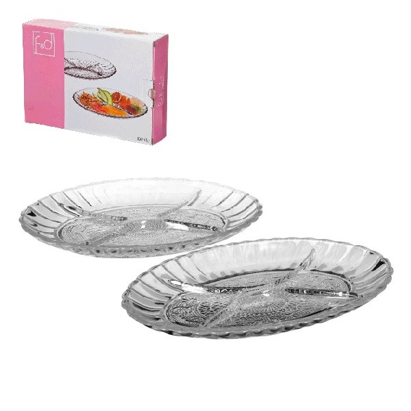 Konya сервировочная тарелка 260х185 мм (2) 1*12