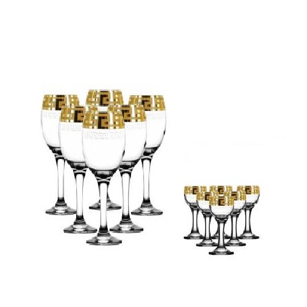 Eav03-703/134/s набор 12 предметов греч. узор 1*4